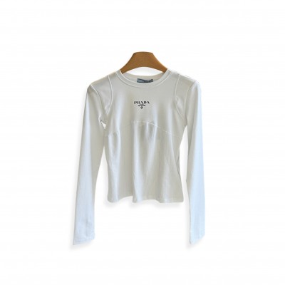 PRADA LETTER PRINT LONG-SLEEVE BASE LAYER PRADA LETTER PRINT LONG-SLEEVE BASE LAYER
